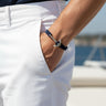 YACHT CREW medium anchor bracelet midnight blue