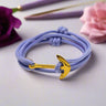 YACHT CREW medium anchor bracelet pastel purple