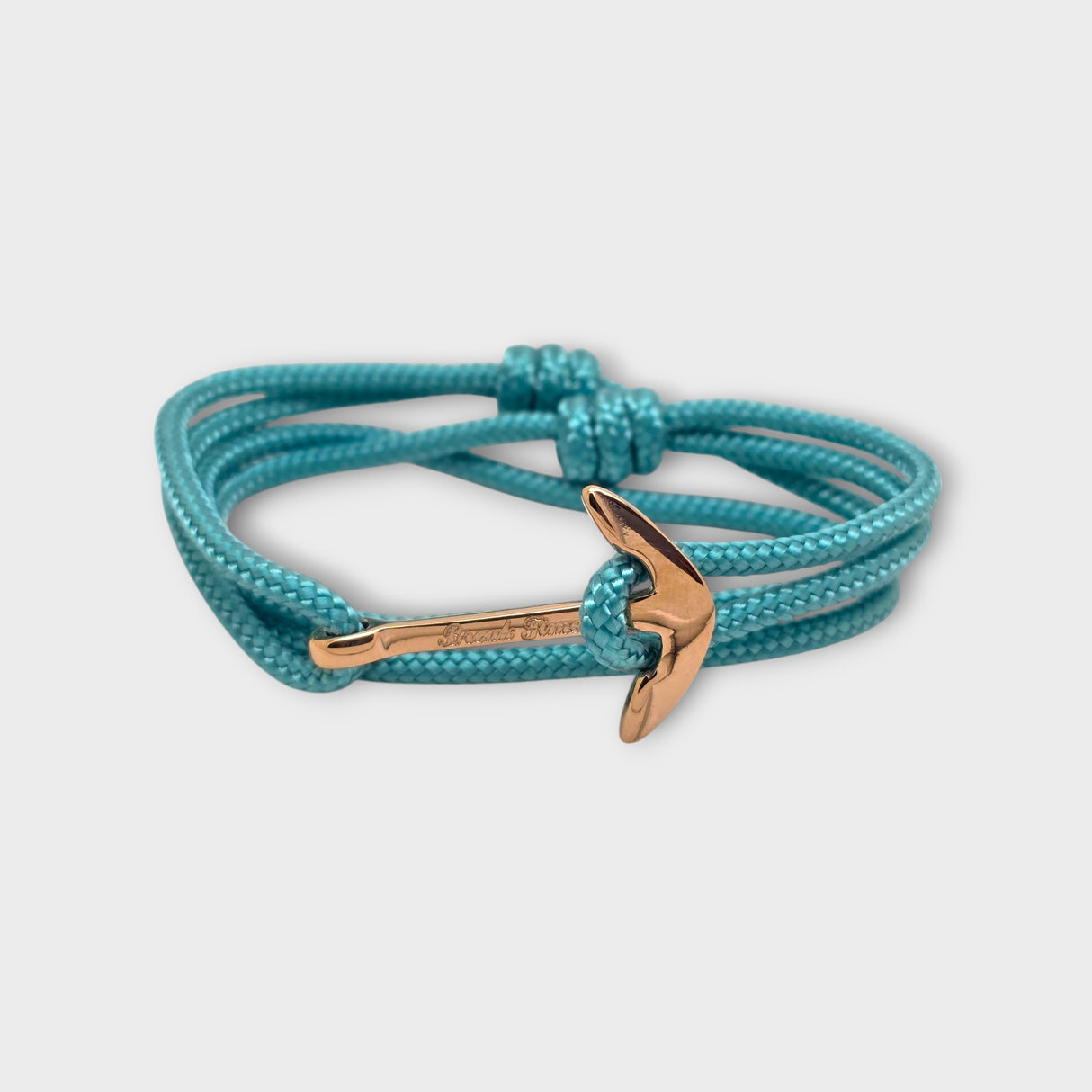 YACHT CREW medium anchor bracelet turquoise