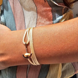 YACHT CREW mini anchor bracelet gold