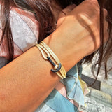 YACHT CREW mini anchor bracelet gold