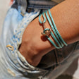 YACHT CREW mini anchor bracelet sea green