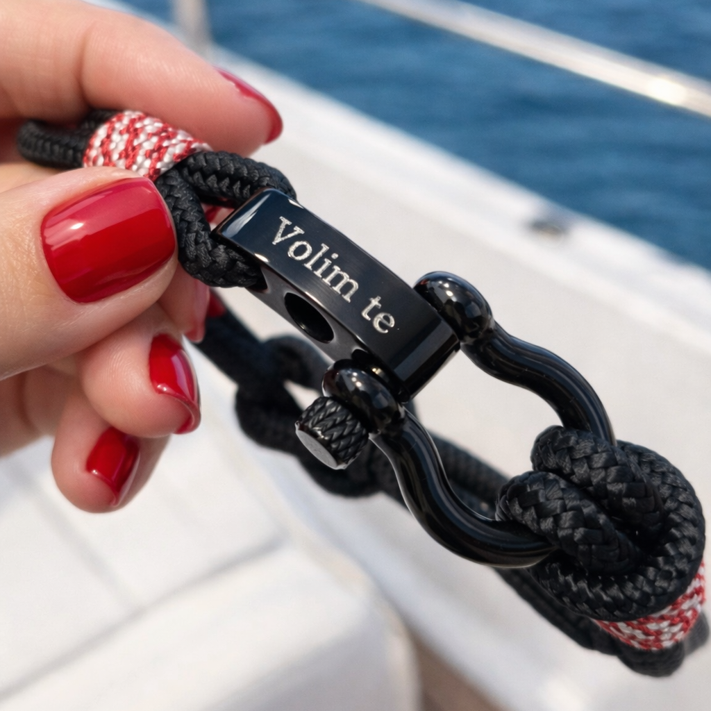 CAPTAIN 4mm Nautical Clasp Bracelet - Croatia